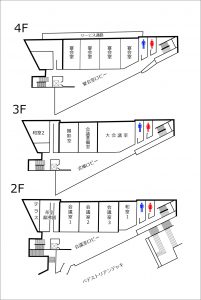 会議室棟フロアマップ