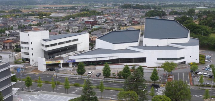 市原市市民会館全景(市原市役所第2庁舎屋上から)